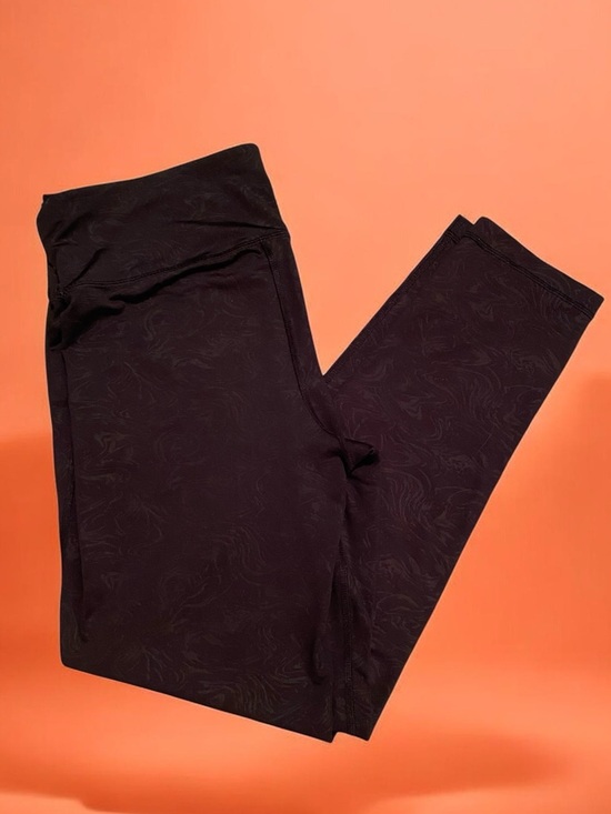 90 Degree By Reflex Pants - 90 Degree By Reflex Black High-Waist Patterned, Cropped Leggings, XL